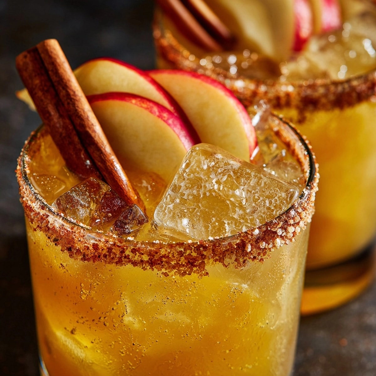 Homemade spiced Autumnal Apple Cider Margarita recipe, a flavorful twist on a classic cocktail.