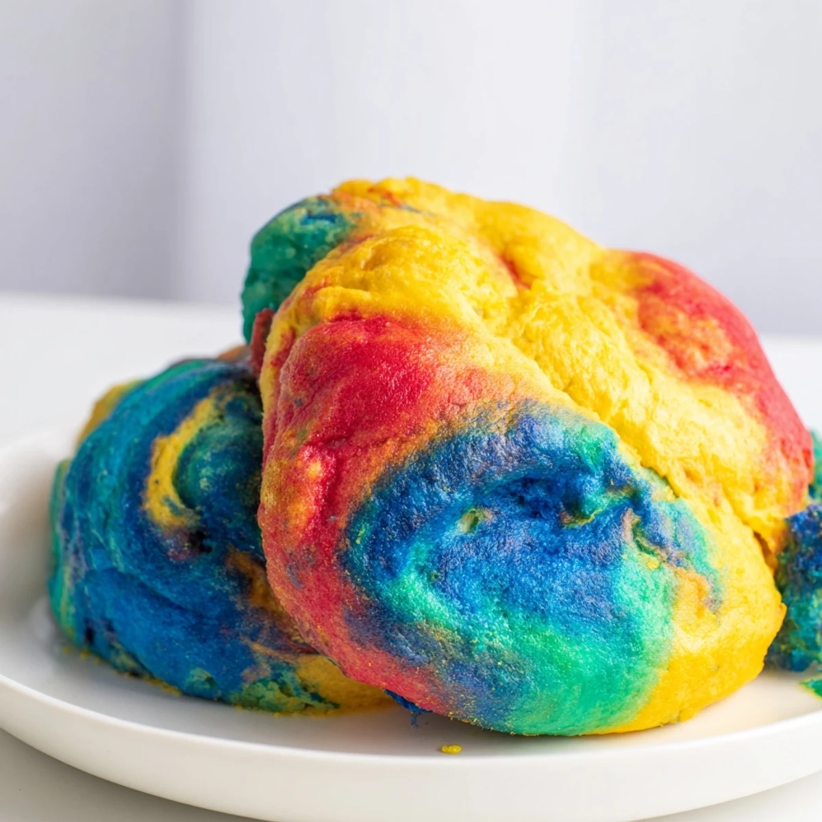 Colorful Cloud Bread Rainbow Version, perfect for fun parties and festive snacks.  