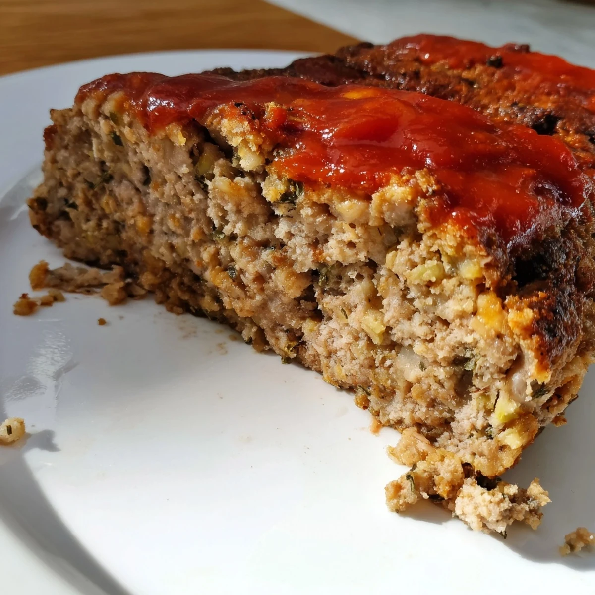 Savory, steaming Stove Top Stuffing Meatloaf Hack, deliciously baked and ready to serve with family.
