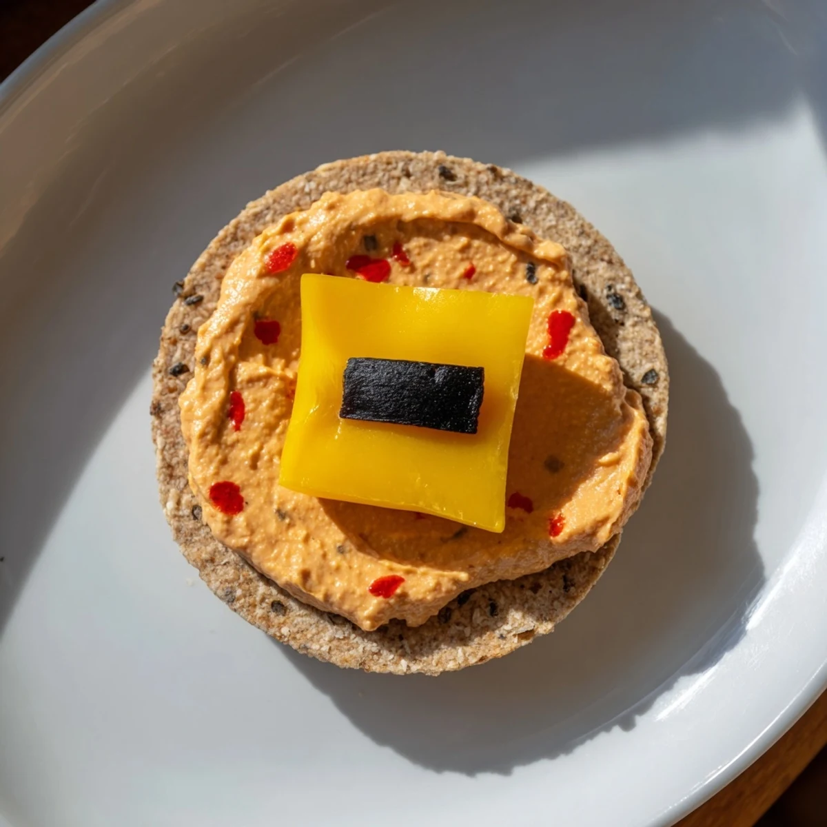 Delicious, homemade Santa's Belt Crackers & Dip, perfect for a holiday snack platter.