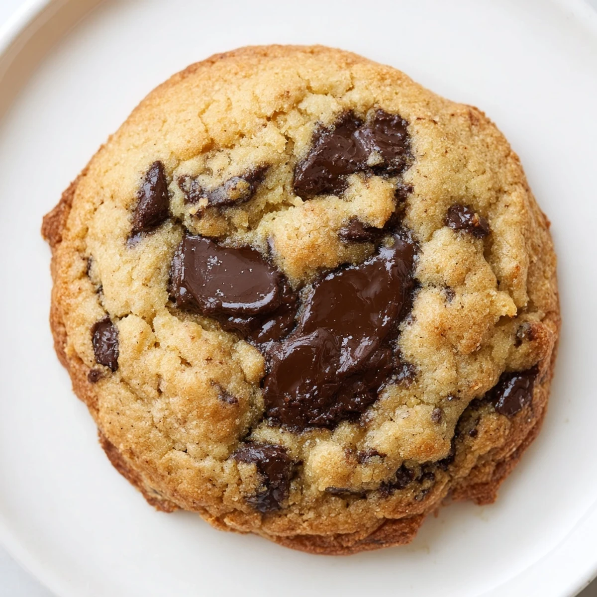 Air fryer chocolate chip cookies with melty chocolate chips, a perfect mini batch for dessert tonight.