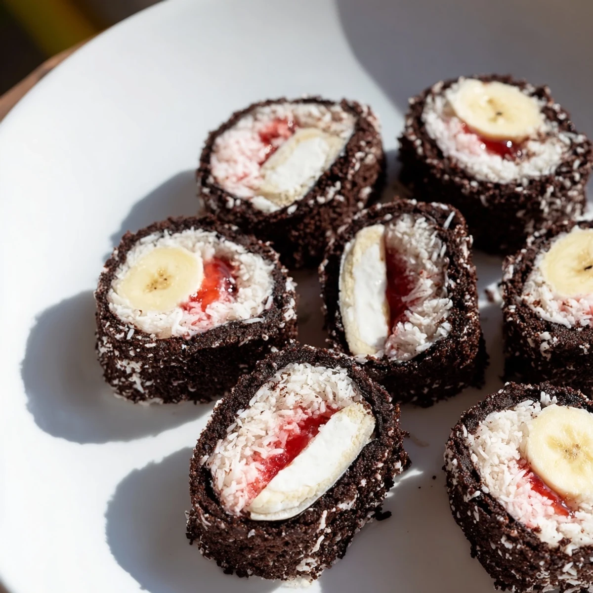 Delectable Oreo Cookie Sushi Rolls with a rich chocolate soy dip, a perfect sweet treat.