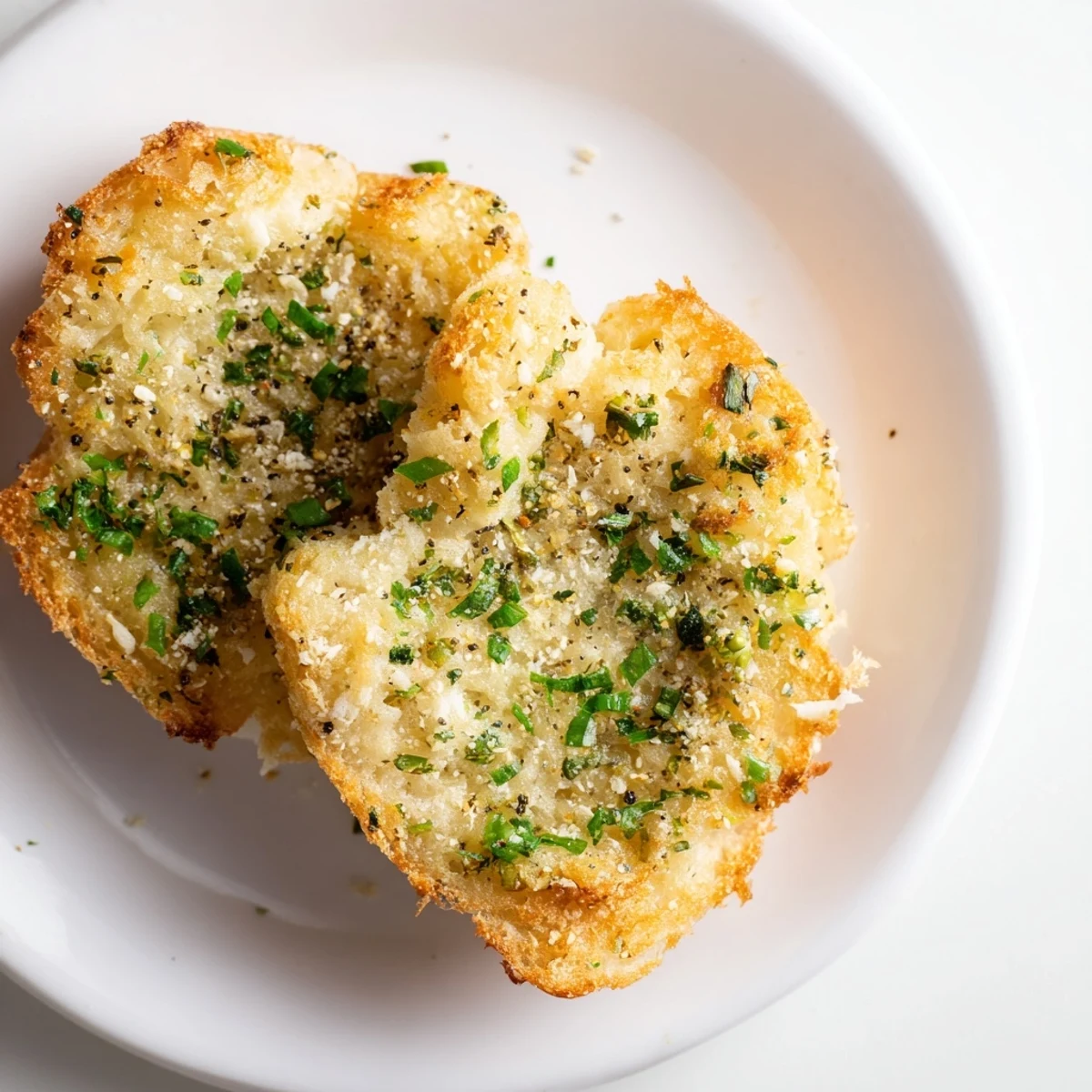 Fluffy, golden-brown cloud bread savory toasts with herbs; imagine the light, airy texture.