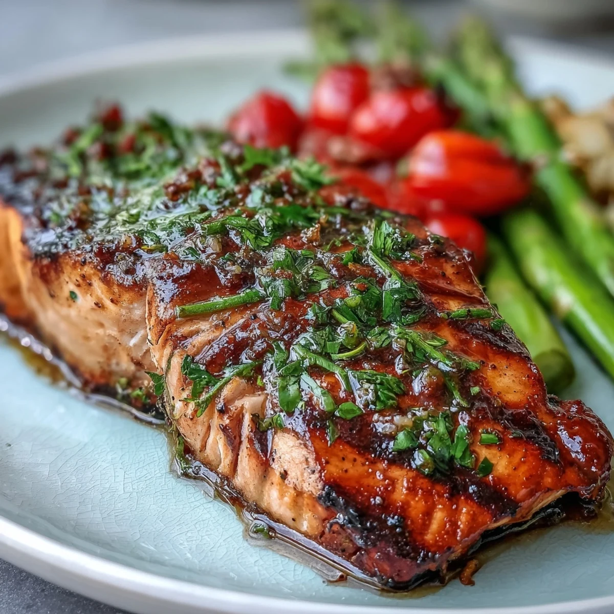 Grilled Lemon Herb Salmon