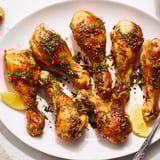 Crispy skin and juicy meat define these fragrant Garlic Herb Roasted Chicken Drumsticks.