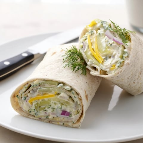 Crisp dill pickles wrapped in creamy cheese and soft tortillas for Pickle-in-a-Blanket.