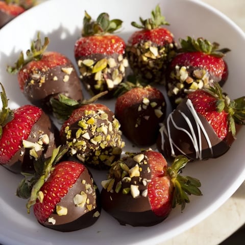 Juicy dark chocolate covered strawberry dips look incredibly tempting for a lovely dessert.