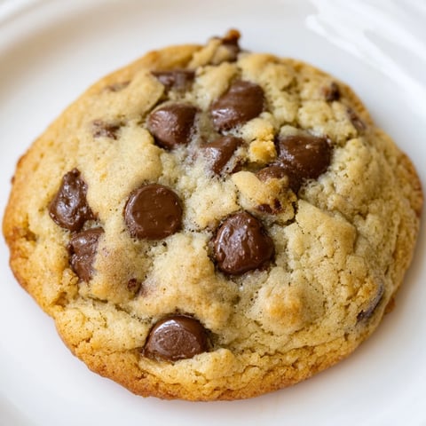 Golden-brown air-fryer chocolate chip cookies, still warm, ready to enjoy with a glass of milk.