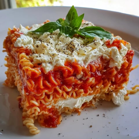 Ramen lasagna, a cheesy baked casserole with bubbly cheese and golden-brown noodles, perfect for dinner.
