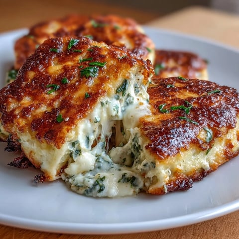 High-protein spinach cottage cheese flagels with melted mozzarella, golden baked and ready for a nutritious breakfast or snack.