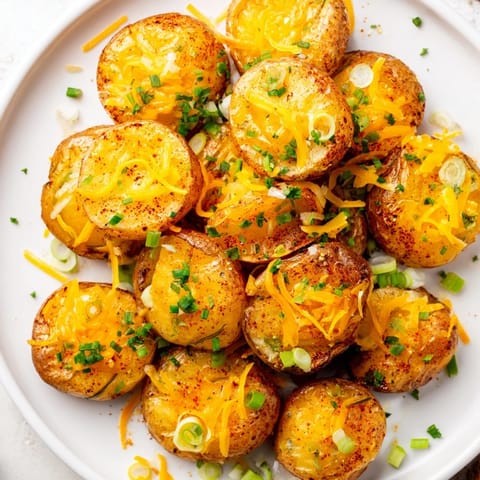 Smashed Green Onion Potato Bombs
