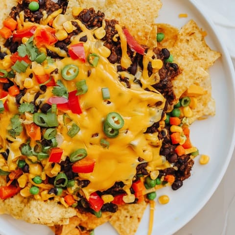 Sheet Pan Nachos Beans Veggies