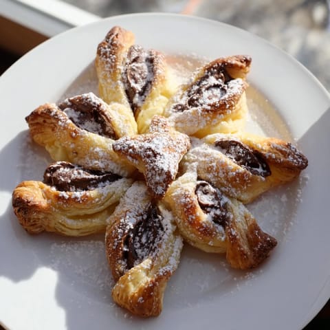 Express Nutella Puff Snowflakes