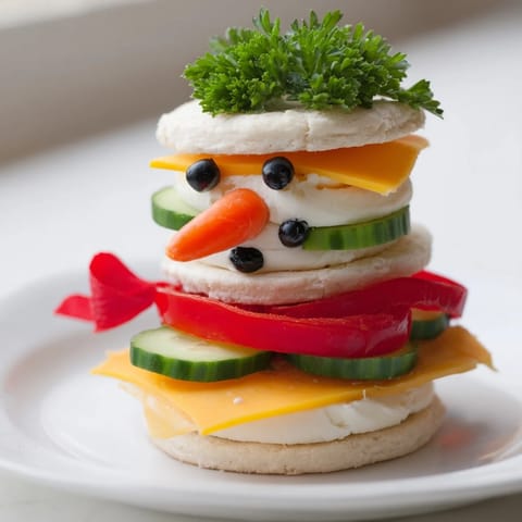 Snowman Sandwich Stack #313