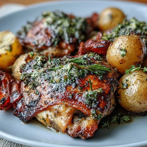 Herb Roasted Chicken Thighs
