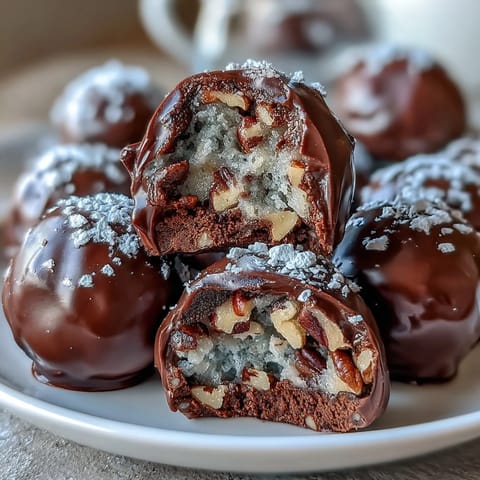 Decadent chocolate bourbon balls with crunchy pecans and a smooth Kentucky bourbon center, perfect for Derby Day celebrations.