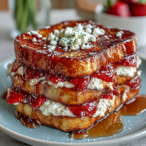 Mothers Day Strawberry French Toast