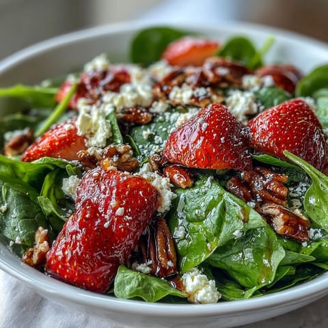 Spring Strawberry Spinach Salad