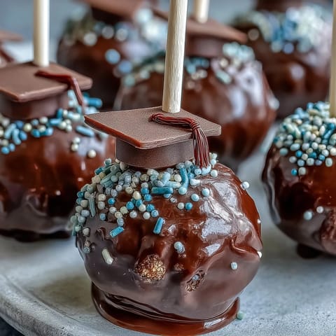 Graduation Cake Pops School Colors