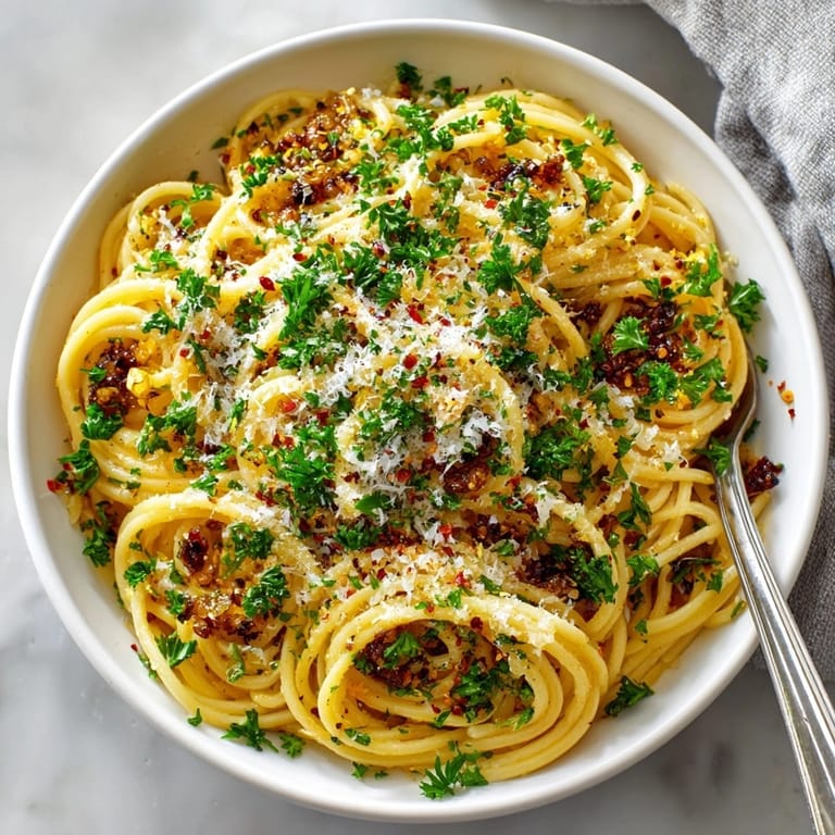 Steaming plate of Fermented Garlic Pasta with Gut-Health Black Garlic, creamy sauce coating tender noodles and aromatic garlic pieces.