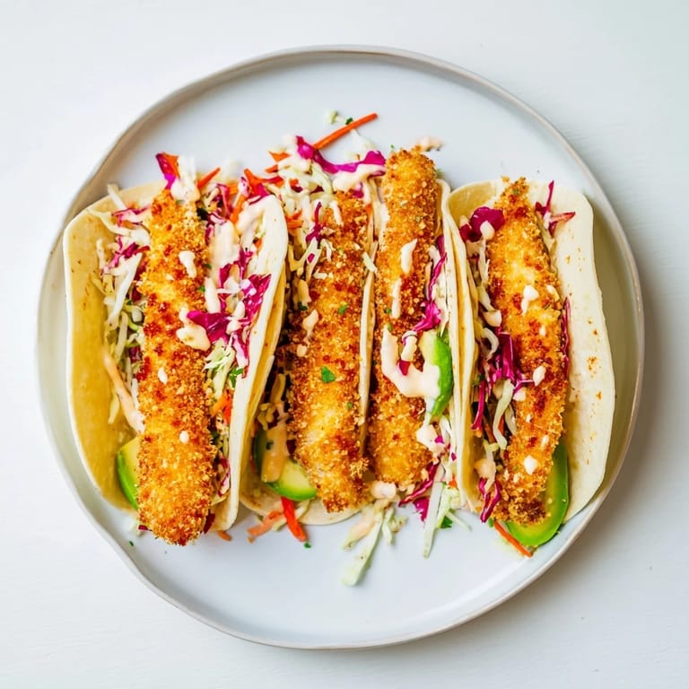 Imagine the textures: flavorful crispy fish tacos piled high alongside a creamy, colorful slaw.