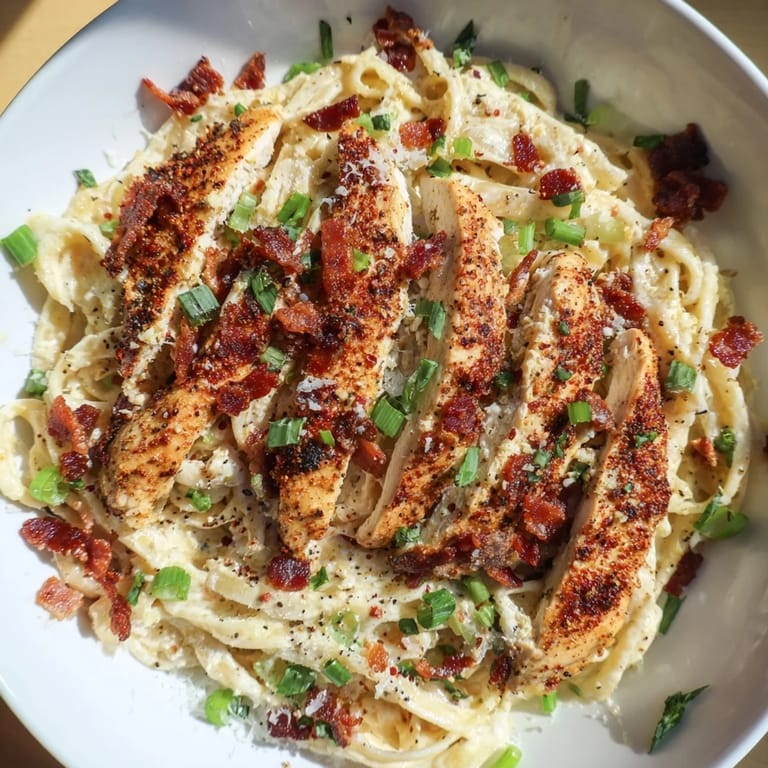 Golden-brown chicken rests atop a generous serving of Southern Style Parmesan Chicken Pasta, a comforting dish.