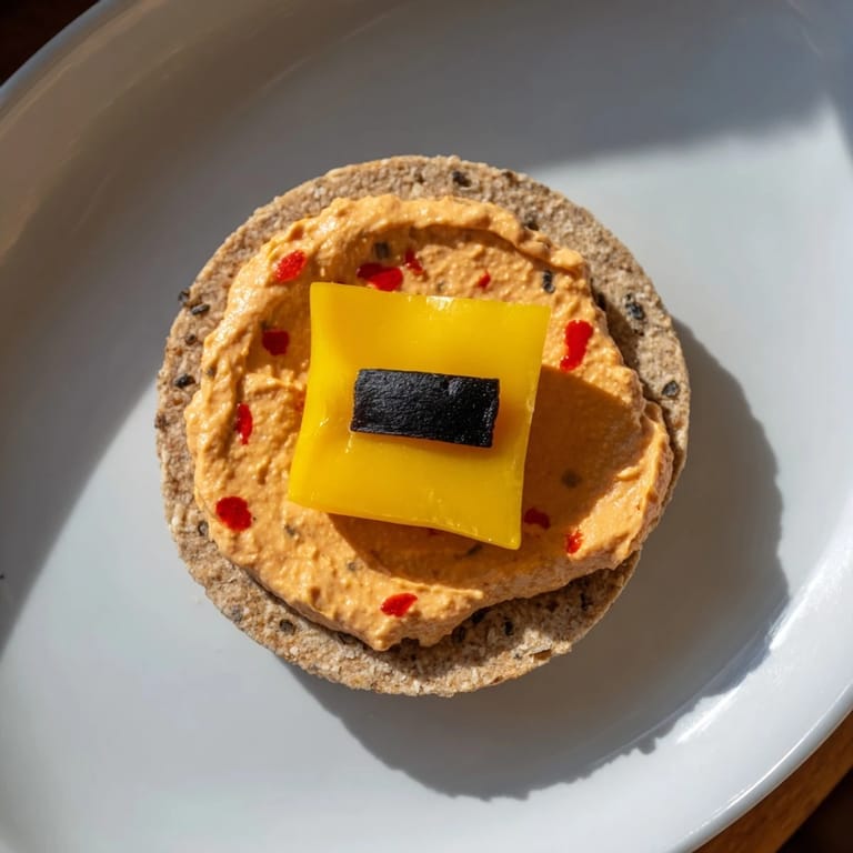 Delicious, homemade Santa's Belt Crackers & Dip, perfect for a holiday snack platter.