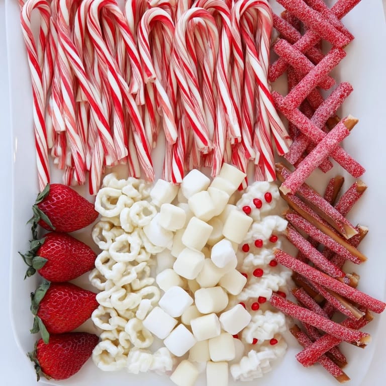 A beautiful Sweet Board boasts red licorice and fresh strawberries, perfect for a party.