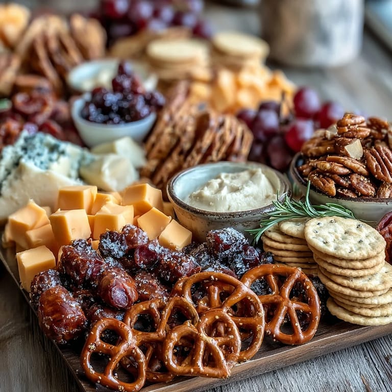 Festive grad party platter with sweet and savory bites, perfect for celebrating with friends and family.