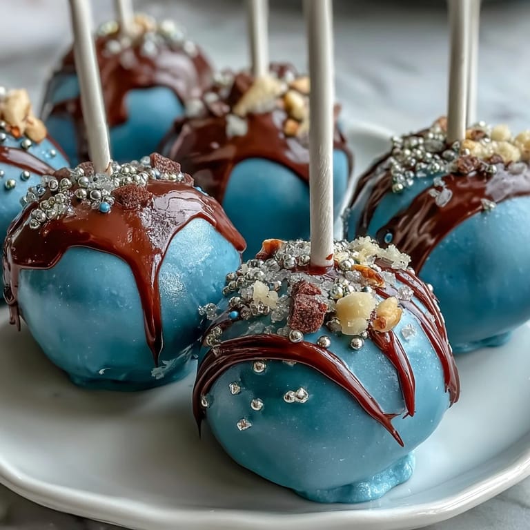 Festive graduation cake pops decorated in your school's colors, finished with shimmering gold sprinkles for a celebratory dessert.
