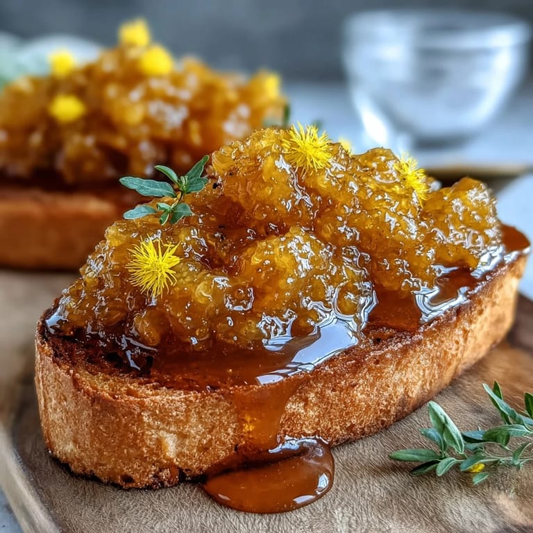 Bright, floral dandelion jelly with zesty lemon and honey, beautifully set in a clear jar, ideal for breakfast or gifting.
