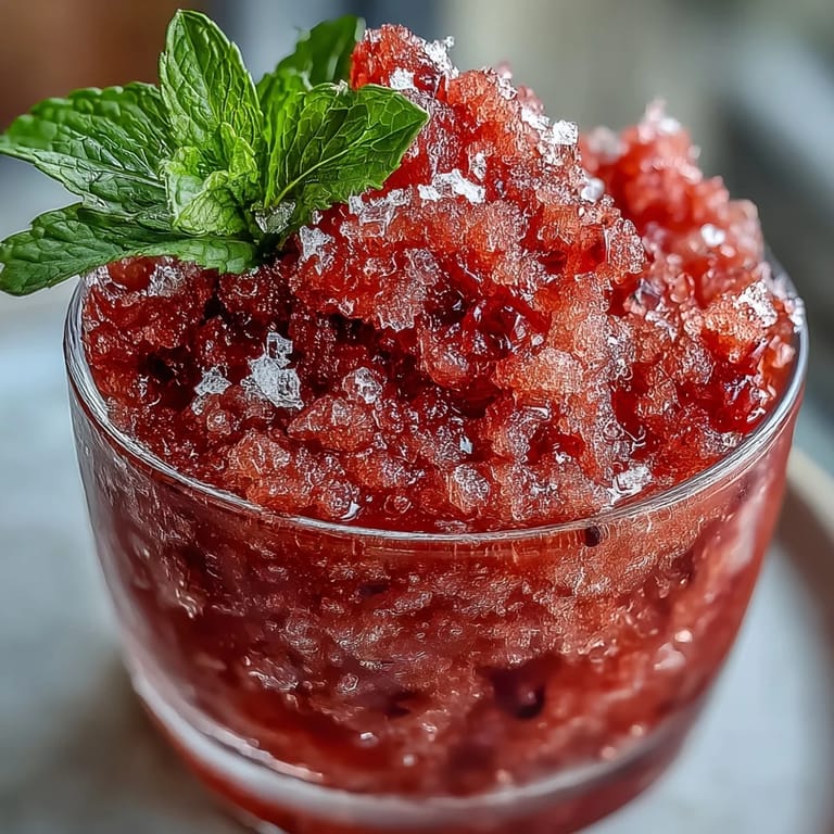 A refreshing Frozen Strawberry Lemonade Slushie, blended smooth with bright, zesty lemon.